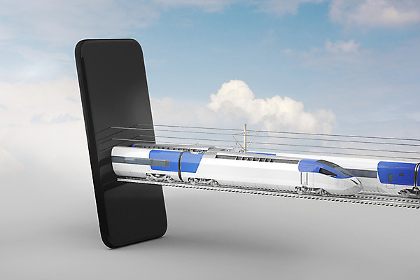 PSD 구름 편집이미지 비즈니스 하늘 모바일 정보기술 사람없음 스마트폰 3D 기찻길 기차 구매 스마트 디지털합성 결제 모바일쇼핑 예약 기차표 목업 핀테크 편집3D 자연요소 육상교통 컨셉 대중교통 기술 금융 핸드폰 스마트기기 쇼핑 티켓 온라인쇼핑 파일형식