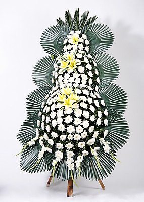 포토 JPG 스튜디오촬영 꽃 실내 사람없음 오브젝트 흰배경 위로 장례 근조 근조화환 국내포토 식물 백그라운드 내부 화환 흰색 파일형식