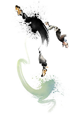 전신 PSD 남자 일러스트 캘리그라피 모션 붓터치 한명 사람 성인 초록색 무도 킥 무술인 성인남자한명만 국내일러스트 1 스포츠 컬러 남자한명만 성인남자만 파일형식