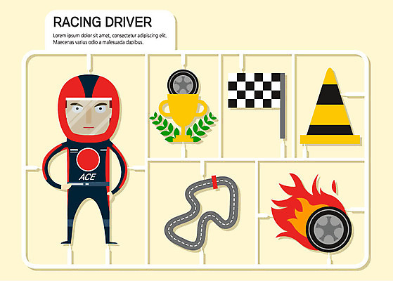 전신 직업 남자 도로 일러스트 불 한명 사람 성인 깃발 트로피 타이어 트랙 장래희망 레이싱경기장 레이싱복 레이싱선수 안전삼각대 카레이서 성인남자한명만 국내일러스트 AI파일 자연요소 1 길 교통시설 운동선수 경기장 상_우승 남자한명만 성인남자만 파일형식 벡터