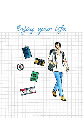 전신 PSD 라이프스타일 남자 행복 여행 일러스트 배낭 붓터치 수채화 한명 사람 성인 취미 카메라 나침반 가이드북 항공권 즐거움 여권 성인남자한명만 소확행 국내일러스트 1 감정 가방 생활 전자제품 티켓 신조어 남자한명만 성인남자만 파일형식