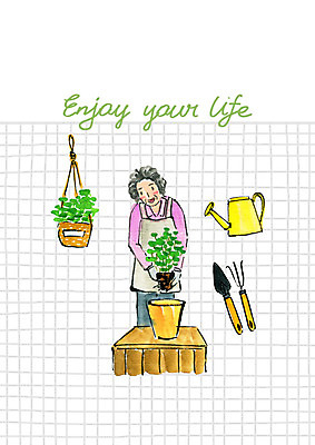 PSD 라이프스타일 여자 노년 행복 화분 화초 일러스트 붓터치 수채화 한명 사람 상반신 취미 물뿌리개 즐거움 분갈이 원예용품 노인여자한명만 소확행 국내일러스트 식물 1 감정 생활용품 성인 생활 원예 신조어 여자한명만 노인여자만 파일형식