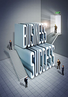 PSD 편집이미지 비즈니스 성공 사람없음 빛 조형물 문 계단 희망 기쁨 미니어처 회색 흰색 오픈 비상구 카피스페이스 이미지편집 감정 컬러 컨셉 미술 모형 공백 파일형식