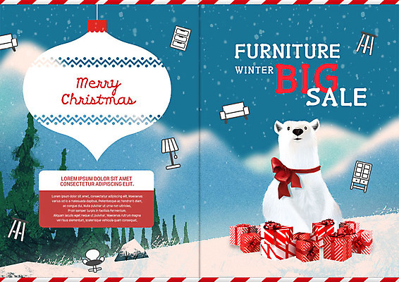 PSD 템플릿 한마리 표지디자인 북디자인 출판디자인 표지 리플렛 가구 크리스마스 겨울 북커버 선물 이벤트 팜플렛 사람없음 빨간색 파란색 선물상자 쇼핑 세일 눈 소나무 언덕 즐거움 북극곰 빅세일 눈덮임 이미지템플릿 자연요소 나무 1 계절 기념일 감정 컬러 생활용품 컨셉 곰 날씨 상자 파일형식