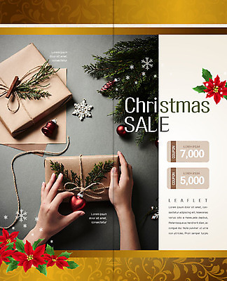 PSD 템플릿 표지디자인 북디자인 출판디자인 내지 리플렛 크리스마스 2단접지 북커버 포장 선물 사람 팜플렛 신체부위 선물상자 세일 금색 양손 소나무 고급 쿠폰 포인세티아 오너먼트 이미지템플릿 나무 손 기념일 꽃 컬러 컨셉 크리스마스장식 상자 파일형식