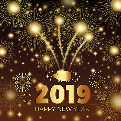 한마리 전통 백그라운드 일러스트 불꽃 새해 사람없음 빛 전통문양 축제 금색 돼지 화려 해피뉴이어 2019년 기해년 국내일러스트 AI파일 돼지의해 1 문양 컬러 컨셉 포유류 불 새해인사 돼지띠 연도 파일형식 벡터