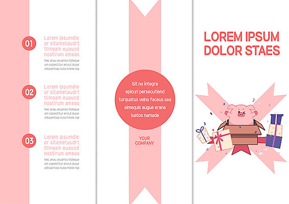 템플릿 한마리 표지디자인 북디자인 출판디자인 표지 리플렛 분홍색 북커버 3단접지 선물 팜플렛 사람없음 선물상자 여러개 돼지 택배상자 이미지템플릿 AI파일 1 컬러 다수 포유류 상자 택배 파일형식 벡터