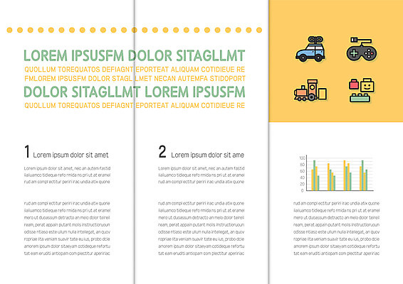템플릿 표지디자인 북디자인 출판디자인 내지 리플렛 북커버 3단접지 그래프 팜플렛 사람없음 장난감 노란색 블록 원형 장난감자동차 기차모형 원격조종 조종장치 이미지템플릿 AI파일 도형 컬러 모형 장비 파일형식 벡터