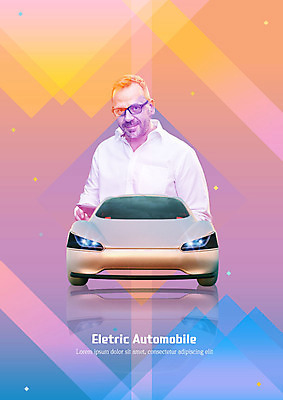 서양인 외국인 편집이미지 응시 남자 분홍색 40대 중년 비즈니스 자동차 한명 미소 사람 상반신 앞모습 디지털 보라색 주황색 스마트 그라데이션 디지털산업 전기자동차 중년남자한명만 4차산업 AI_인공지능 이미지편집 1 시선 산업 육상교통 뷰포인트 컬러 컨셉 표정 인종 성인 남자한명만 중년남자만