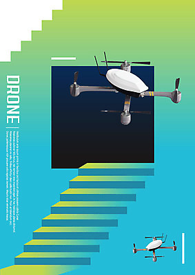 편집이미지 비즈니스 사람없음 연두색 파란색 계단 디지털 기계 스마트 그라데이션 디지털산업 드론 4차산업 모빌리티 AI_인공지능 이미지편집 산업 교통수단 컬러 컨셉 초록색