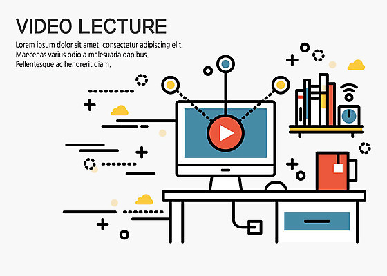 시계 일러스트 비즈니스 선반 사람없음 책 컵 컴퓨터 모니터 머그컵 플랫 차 스마트 책상 온라인강의 플레이 랜선라이프 국내일러스트 AI파일 라이프스타일 식기 음료 가구 컨셉 전자제품 강의 파일형식 벡터 언택트