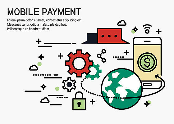 화살표 지구 말풍선 일러스트 비즈니스 자물쇠 사람없음 스마트폰 달러 플랫 스마트 톱니바퀴 핀테크 국내일러스트 AI파일 컨셉 돈 모바일 금융 핸드폰 스마트기기 파일형식 벡터