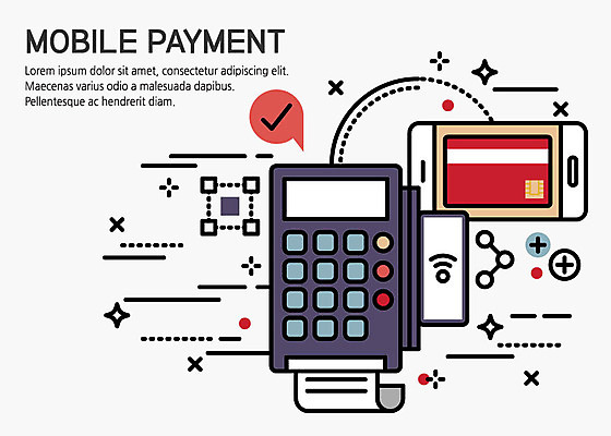 말풍선 일러스트 비즈니스 사람없음 스마트폰 기계 신용카드 플랫 스마트 영수증 단말기 카드단말기 핀테크 국내일러스트 AI파일 컨셉 모바일 금융 핸드폰 스마트기기 파일형식 벡터