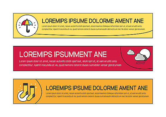 템플릿 배너 배너템플릿 가로배너 우산 날씨 양말 사각프레임 이벤트 사람없음 빨간색 노란색 주황색 현수막 비 계획 먹구름 비구름 배너세트 AI파일 자연요소 컬러 컨셉 프레임 가로 세트 사각형 파일형식 벡터 구름_자연