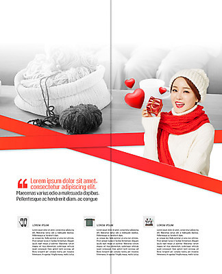PSD 템플릿 표지디자인 북디자인 출판디자인 여자 내지 리플렛 겨울 2단접지 털모자 선물 한명 들기 사람 팜플렛 상반신 20대 성인 빨간색 선물상자 바구니 목도리 한국인 하트 털실 성인여자한명만 이미지템플릿 모양 모자_잡화 1 잡화 계절 컬러 모션 동양인 청년 상자 실 여자한명만 성인여자만 파일형식