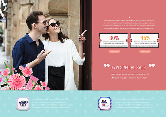 PSD 서양인 외국인 템플릿 표지디자인 북디자인 커플 응시 출판디자인 여자 남자 꽃 내지 리플렛 북커버 거리 미소 사람 팜플렛 상반신 20대 성인 두명 세일 가리킴 쿠폰 할인쿠폰 성인만 이미지템플릿 식물 시선 관계 표정 인종 손짓 청년 파일형식