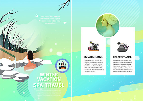 PSD 템플릿 표지디자인 북디자인 응시 출판디자인 여자 내지 리플렛 겨울 북커버 미소 사람 팜플렛 상반신 20대 성인 세명 수건 온천 한국인 눈 겨울여행 노천탕 온천여행 이미지템플릿 자연요소 시선 계절 여행 날씨 표정 동양인 청년 위생용품 스파 파일형식