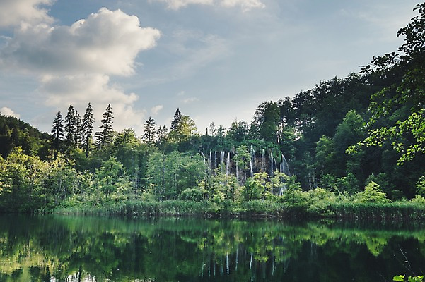 포토 JPG 주간 나무 구름 해외풍경 호수 여행 유럽풍경 하늘 풍경 사람없음 야외 크로아티아 플리트비체 국내포토 자연요소 식물 해외 유럽 파일형식