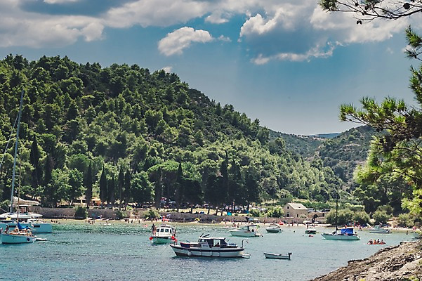 포토 JPG 주간 나무 구름 해외풍경 호수 여행 유럽풍경 하늘 산 풍경 여러명 야외 여행객 크로아티아 올드타운 브라치섬 국내포토 자연요소 식물 해외 유럽 섬 다수 사람 파일형식