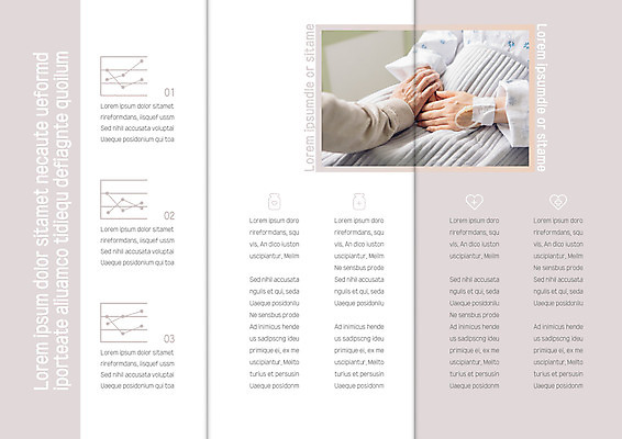 템플릿 표지디자인 북디자인 손 출판디자인 내지 리플렛 북커버 3단접지 그래프 따뜻함 병원 팜플렛 신체부위 손잡기 환자 침대 링거 간호 요양 환자복 위로 입원 이미지템플릿 AI파일 옷 가구 의학 의료기기 모션 사람 파일형식 벡터