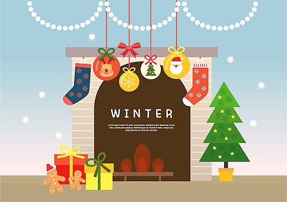 크리스마스 겨울 일러스트 양말 사각프레임 프레임 선물 사람없음 장식 선물상자 컬러풀 크리스마스트리 눈 벽난로 크리스마스양말 설레임 가랜드 진저맨 오너먼트 국내일러스트 AI파일 자연요소 계절 기념일 감정 컬러 크리스마스장식 날씨 상자 사각형 파티용품 진저쿠키 파일형식 벡터