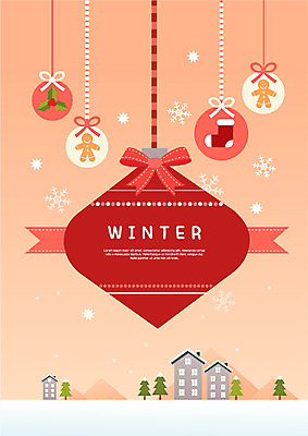 나무 리본 크리스마스 겨울 일러스트 양말 주택 프레임 밝음 사람없음 빨간색 마을 눈 눈송이 크리스마스양말 포인세티아 진저맨 오너먼트 국내일러스트 AI파일 자연요소 식물 계절 기념일 꽃 컬러 크리스마스장식 날씨 눈_날씨 건물 진저쿠키 파일형식 벡터