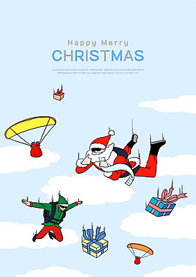 전신 PSD 구름 노년 남자 크리스마스 일러스트 하늘 선물 사람 성인 두명 선물상자 산타클로스 비행 하락 스카이다이빙 배송 즐거움 보따리 전달 국내일러스트 자연요소 기념일 감정 컨셉 상자 익스트림스포츠 파일형식