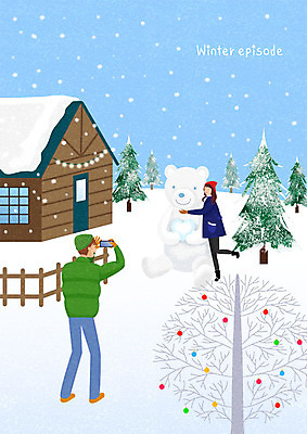 전신 PSD 나무 커플 여자 남자 포즈 겨울 데이트 일러스트 전구 가족 눈사람 조명 사람 성인 두명 스마트폰 사진촬영 카페 눈 즐거움 국내일러스트 자연요소 식물 계절 감정 관계 날씨 핸드폰 스마트기기 상점 촬영 파일형식