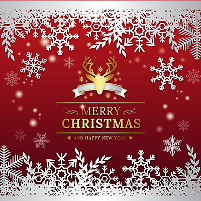 실루엣 리본 백그라운드 크리스마스 일러스트 나뭇잎 사람없음 빨간색 루돌프 금색 눈 눈송이 해피뉴이어 국내일러스트 AI파일 자연요소 기념일 컬러 잎 날씨 사슴 눈_날씨 촬영기법 새해인사 파일형식 벡터
