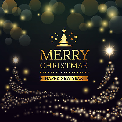 별 백그라운드 크리스마스 일러스트 사람없음 초록색 빛 반짝임 크리스마스트리 금색 보케 해피뉴이어 국내일러스트 AI파일 자연요소 기념일 컬러 모션 새해인사 파일형식 벡터