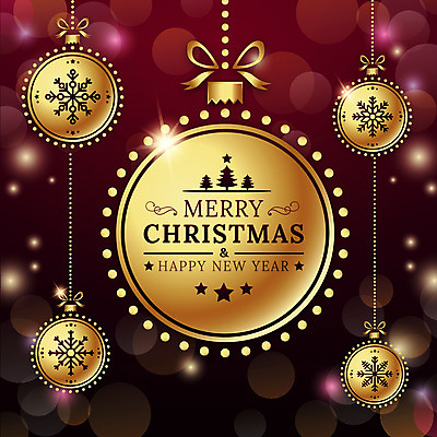 별 백그라운드 크리스마스 일러스트 사람없음 빨간색 빛 장식볼 금색 소나무 눈송이 오너먼트 국내일러스트 AI파일 자연요소 나무 기념일 컬러 크리스마스장식 눈_날씨 장식 파일형식 벡터