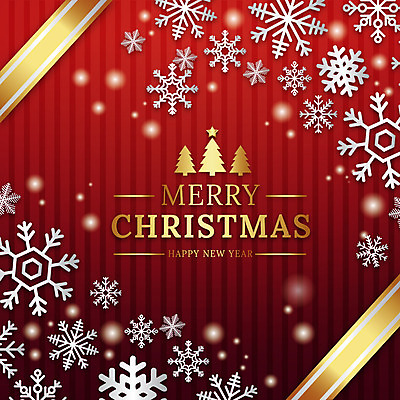 별 리본 백그라운드 크리스마스 일러스트 사람없음 빨간색 줄무늬 금색 소나무 눈송이 국내일러스트 AI파일 자연요소 나무 기념일 컬러 무늬 눈_날씨 파일형식 벡터