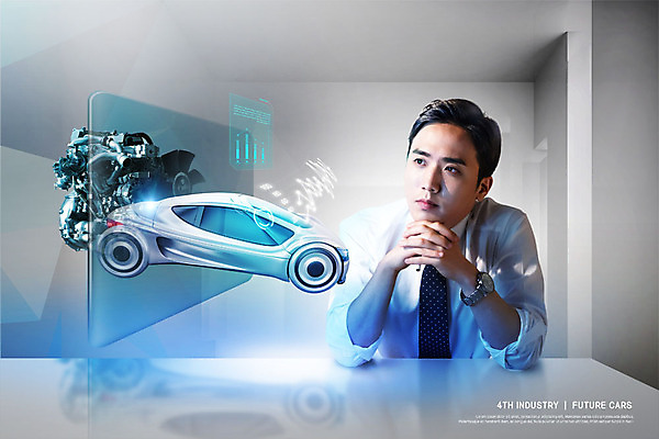 PSD 편집이미지 응시 남자 자동차 미래 한명 앉기 상반신 성인 앞모습 30대 파란색 디지털 턱괴기 한국인 스마트 엔진 홀로그램 성인남자한명만 카피스페이스 4차산업 미래산업 이미지편집 1 시선 산업 육상교통 뷰포인트 컬러 컨셉 모션 사람 동양인 장년 공백 남자한명만 성인남자만 파일형식