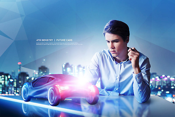 PSD 외국인 백인 편집이미지 응시 남자 자동차 미래 한명 상반신 성인 건물 앞모습 30대 파란색 빛 디지털 스마트 홀로그램 성인남자한명만 4차산업 미래산업 이미지편집 서양인 1 건축물 시선 산업 육상교통 뷰포인트 컬러 컨셉 사람 인종 장년 남자한명만 성인남자만 파일형식