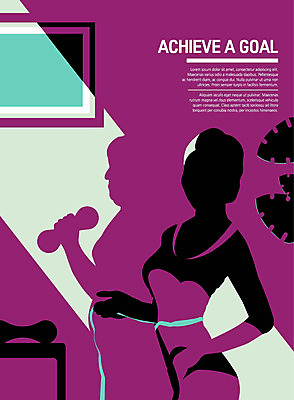 여자 실루엣 다이어트 일러스트 줄자 한명 사람 성인 운동복 운동 보라색 아령 한국인 목표 사회이슈 비만 스마트 목표달성 국내일러스트 AI파일 1 옷 컬러 컨셉 촬영기법 자 건강 동양인 몸매 파일형식 벡터