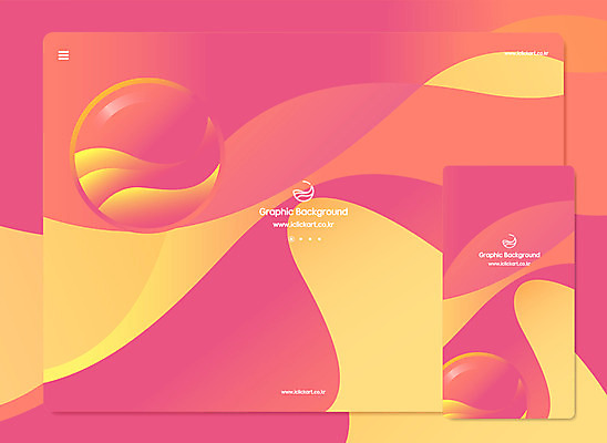 도형 물결 백그라운드 곡선 일러스트 모바일 사람없음 컬러풀 노란색 유행 주황색 원형 그라데이션 국내일러스트 AI파일 선 컬러 파일형식 벡터