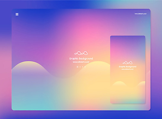물결 백그라운드 일러스트 모바일 사람없음 컬러풀 유행 그라데이션 국내일러스트 AI파일 컬러 파일형식 벡터