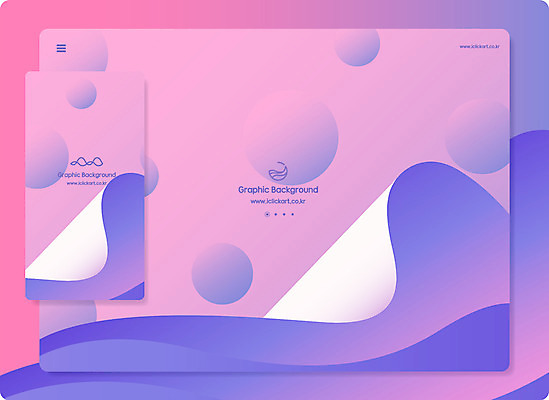 도형 물결 분홍색 백그라운드 곡선 일러스트 모바일 사람없음 컬러풀 유행 원형 그라데이션 국내일러스트 AI파일 선 컬러 파일형식 벡터