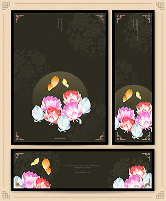 템플릿 배너템플릿 가로배너 꽃잎 꽃 포스터 세로배너 나비 패턴 근하신년 새해 프레임 따뜻함 연꽃 타이포그라피 사람없음 현수막 복 화려 축복 동양적 포스터템플릿 AI파일 식물 문자 배너 곤충 컨셉 무늬 가로 세로 한자 파일형식 벡터