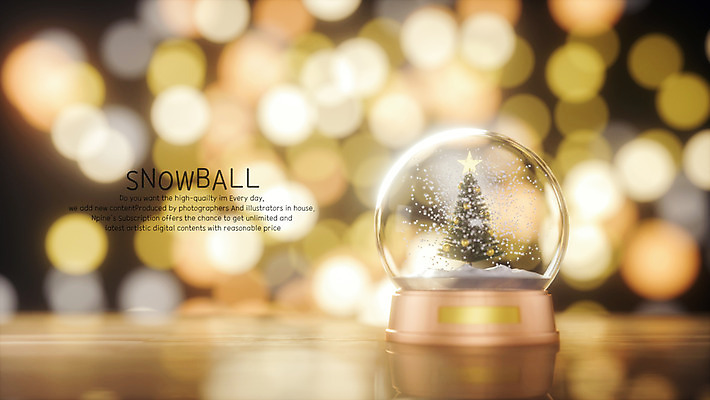 PSD 나무 편집이미지 별 크리스마스 겨울 유리 따뜻함 사람없음 빛 크리스마스트리 노란색 3D 금색 눈 보케 스노글로브 이미지편집 편집3D 자연요소 식물 계절 기념일 컬러 재질 날씨 장식 디지털합성 파일형식