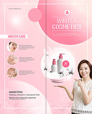 PSD 템플릿 표지디자인 북디자인 손 응시 출판디자인 여자 표지 얼굴 리플렛 분홍색 40대 중년 겨울 2단접지 안내 미소 사람 손짓 팜플렛 상반신 성인 신체부위 세명 30대 뷰티 화장품 한국인 피부관리 바르기 로션 목화꽃 보습 여자만 이미지템플릿 시선 계절 꽃 컬러 모션 표정 동양인 장년 파일형식