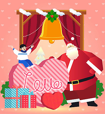 전신 노년 남자 행복 어린이 크리스마스 겨울 일러스트 팔벌리기 선물 사랑 웃음 사람 두명 선물상자 산타클로스 하트 커튼 창가 즐거움 크리스마스종 국내일러스트 AI파일 모양 계절 기념일 감정 창문 모션 표정 성인 상자 종 파일형식 벡터