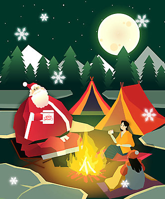 전신 여자 노년 남자 행복 별 크리스마스 겨울 일러스트 텐트 웃음 사람 앉기 상반신 성인 세명 산타클로스 머그컵 마시기 달 눈송이 숲 모닥불 달빛 즐거움 겨울캠프 국내일러스트 AI파일 자연요소 계절 기념일 감정 모션 불 눈_날씨 표정 캠핑도구 컵 캠핑 파일형식 벡터