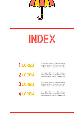 템플릿 내지 우산 날씨 사람없음 숫자 프레젠테이션 문서템플릿 서식 문서 제안서 인덱스 이미지템플릿 AI파일 문자 파일형식 벡터