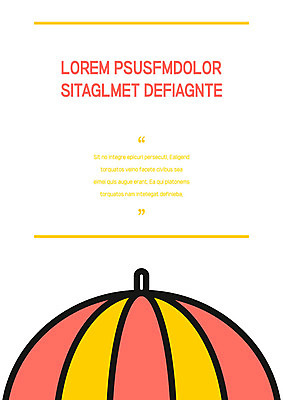 템플릿 표지 분홍색 우산 날씨 사람없음 노란색 프레젠테이션 문서템플릿 서식 문서 제안서 이미지템플릿 AI파일 컬러 파일형식 벡터