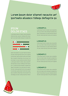 템플릿 내지 과일 그래프 수박 사람없음 연두색 프레젠테이션 문서템플릿 서식 문서 제안서 수박조각 이미지템플릿 AI파일 조각 초록색 파일형식 벡터