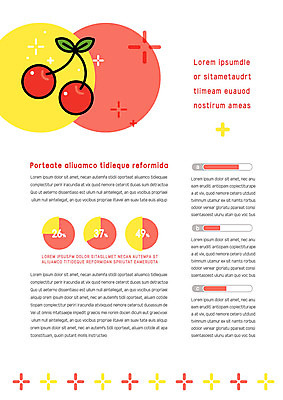 템플릿 내지 과일 그래프 사람없음 컬러풀 원형 체리 프레젠테이션 문서템플릿 서식 문서 제안서 이미지템플릿 AI파일 도형 컬러 파일형식 벡터