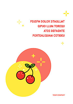 템플릿 표지 과일 사람없음 반짝임 컬러풀 원형 체리 프레젠테이션 문서템플릿 서식 문서 제안서 이미지템플릿 AI파일 도형 컬러 모션 파일형식 벡터