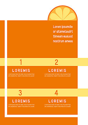 템플릿 내지 오렌지 과일 사람없음 숫자 노란색 주황색 프레젠테이션 문서템플릿 서식 문서 제안서 이미지템플릿 AI파일 문자 컬러 파일형식 벡터