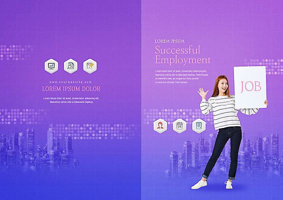 전신 PSD 템플릿 직업 표지디자인 북디자인 배너 출판디자인 여자 표지 리플렛 북커버 비즈니스 성공 한명 들기 사람 빌딩 팜플렛 20대 성인 손들기 보라색 한국인 구직 도시 즐거움 채용 성인여자한명만 이미지템플릿 1 감정 컬러 컨셉 모션 동양인 청년 건물 여자한명만 성인여자만 파일형식